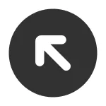 Arrow Up Left Circle SVG Icon